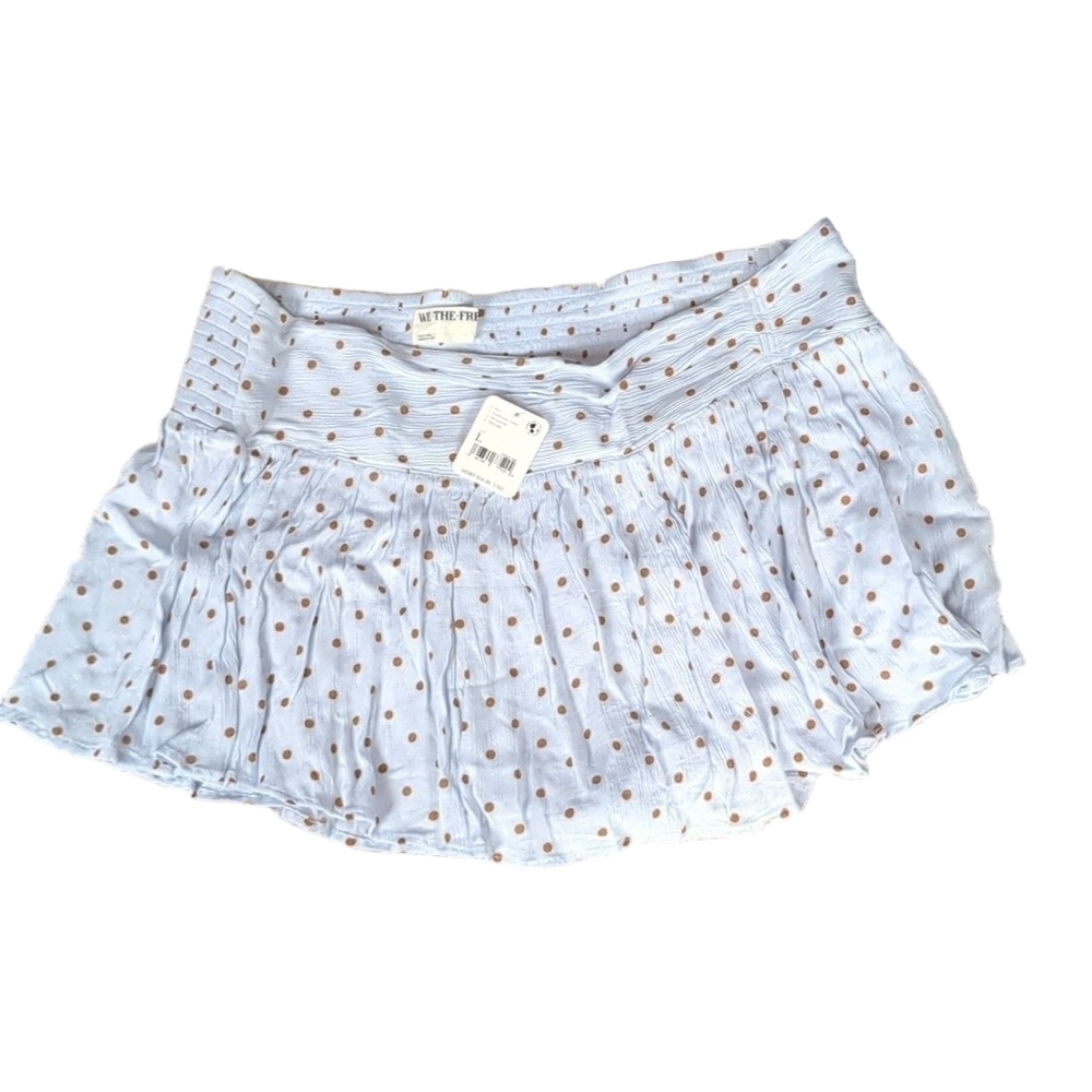 Free people gobi skort cornflower combo size large